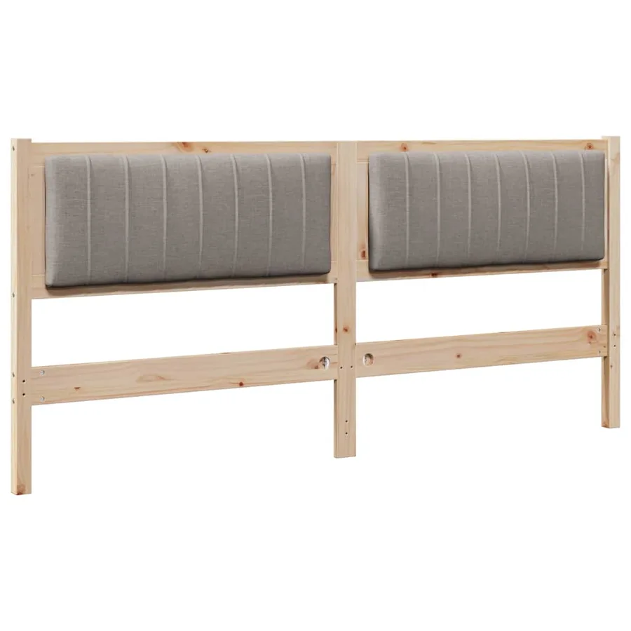 Tête de lit capitonnée Marron 180 cm Pin massif - 2