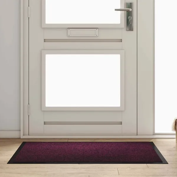 Tapis de porte Bordeaux 60 x 40 x 1.2 cm Tissu en teddy