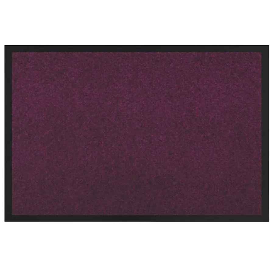 Tapis de porte Bordeaux 60 x 40 x 1.2 cm Tissu en teddy - 2