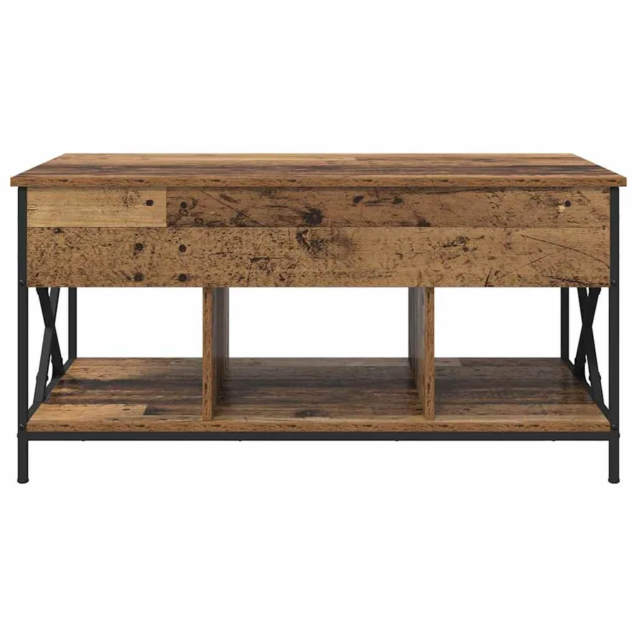 Table basse Bois Ancien 100 x 55 x 48,5 cm Bois d'ingénierie - 6