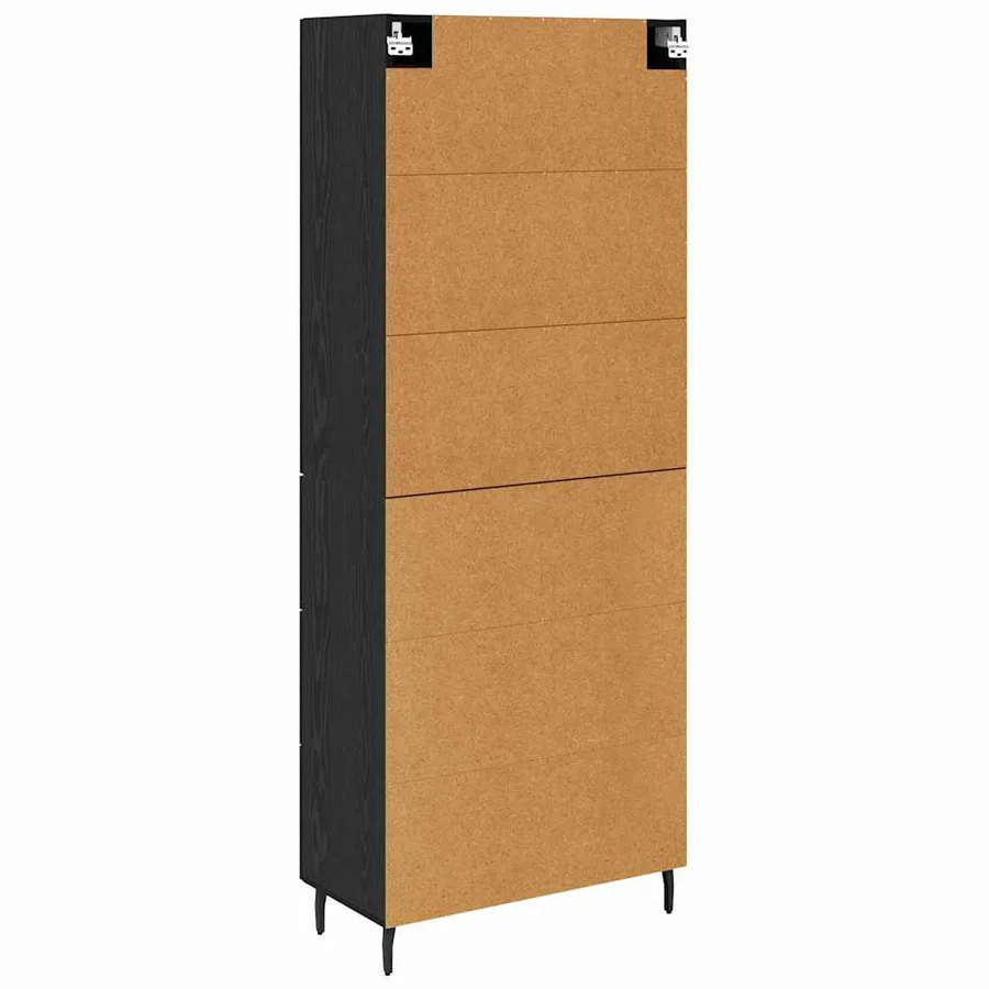 Haut Armoire 2 pcs Chêne noir 69,5 x 34 x 180 cm - 8