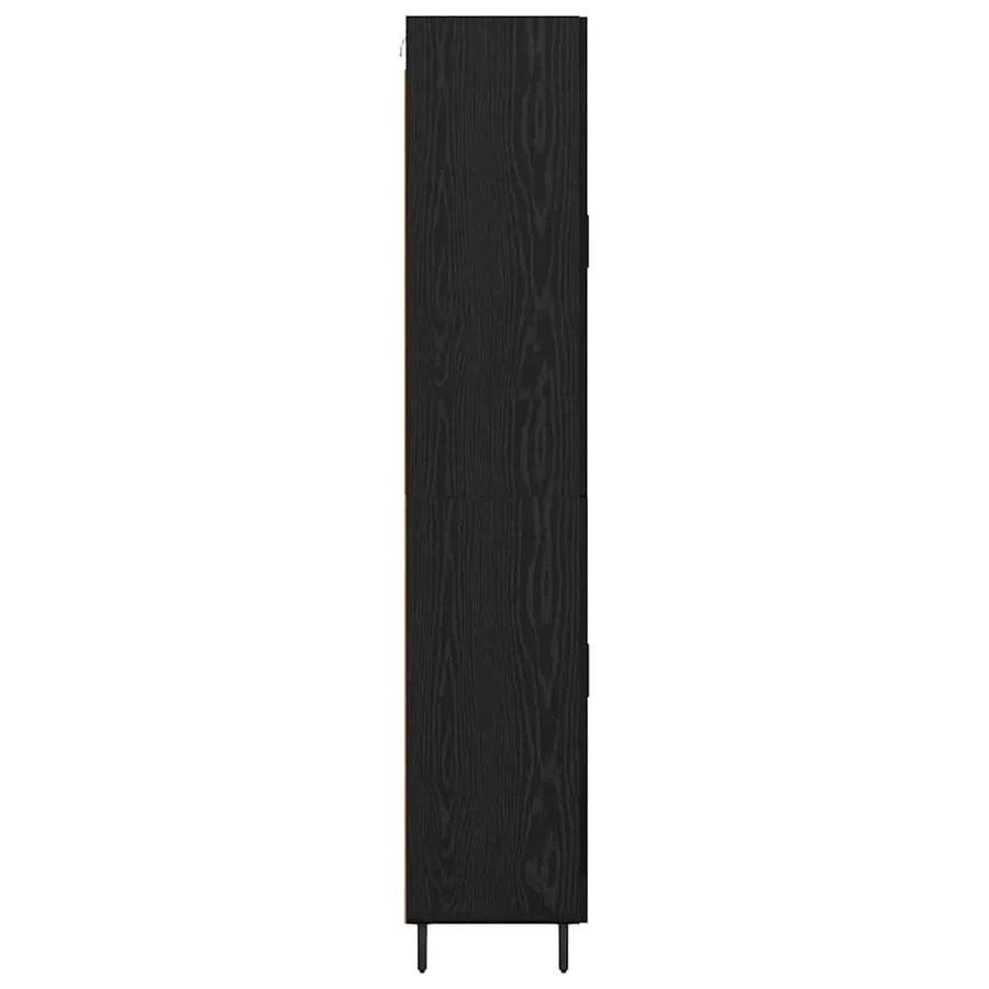 Haut Armoire 2 pcs Chêne noir 69,5 x 34 x 180 cm - 9