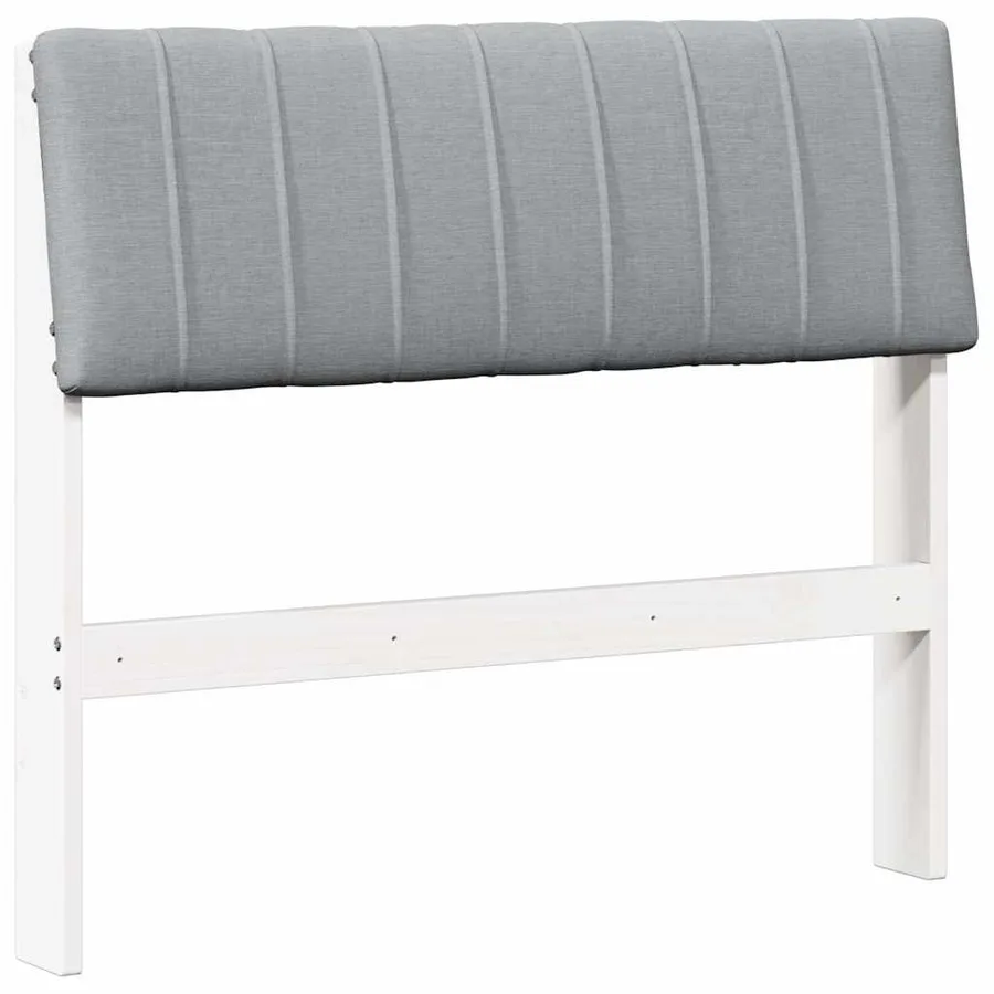 Tête de lit capitonnée Gris clair 90 cm Pin massif - 2