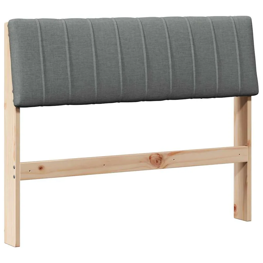 Tête de lit capitonnée Gris foncé 100 cm Pin massif - 2