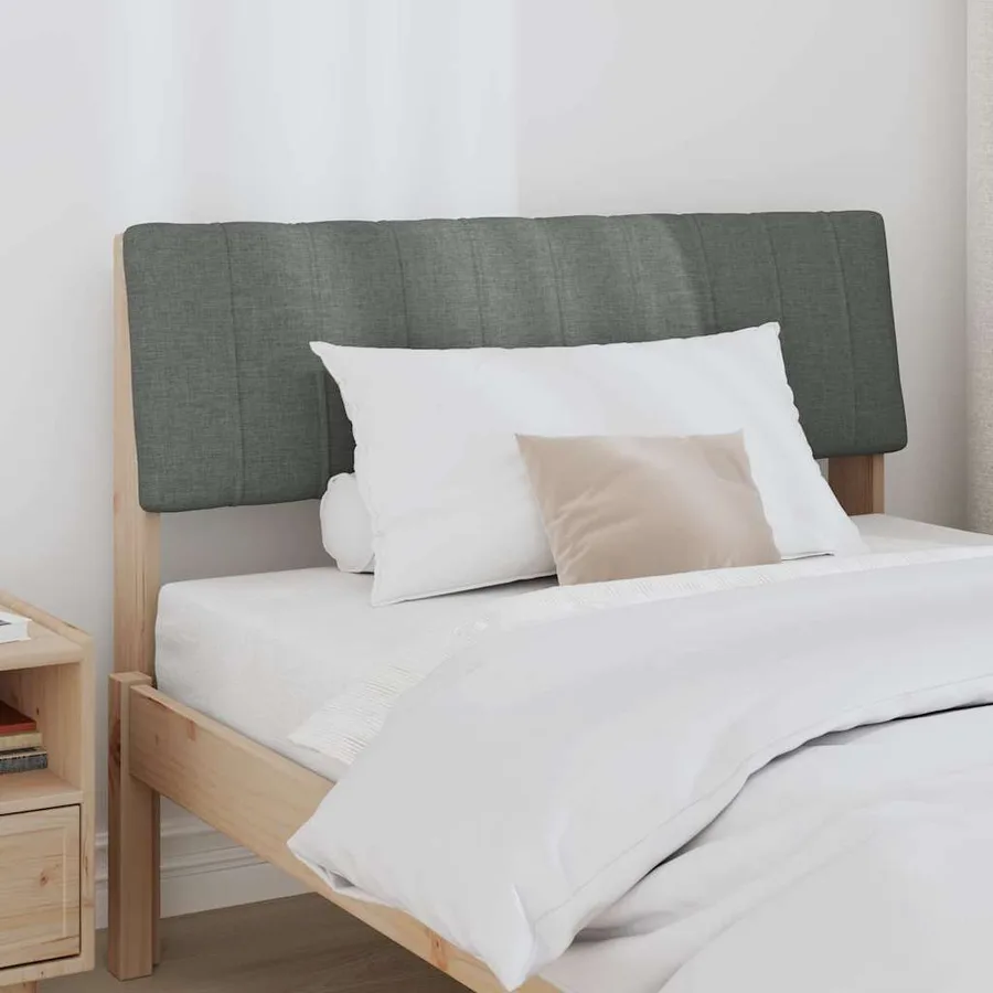 Tête de lit capitonnée Gris foncé 100 cm Pin massif - 3