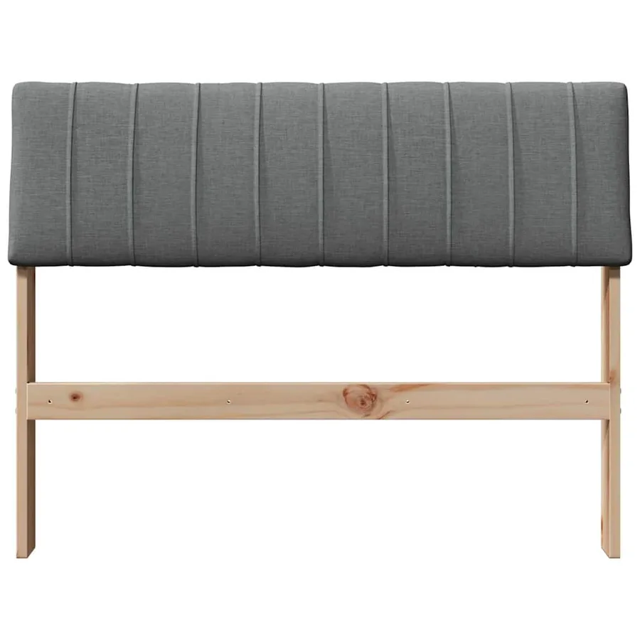 Tête de lit capitonnée Gris foncé 100 cm Pin massif - 4
