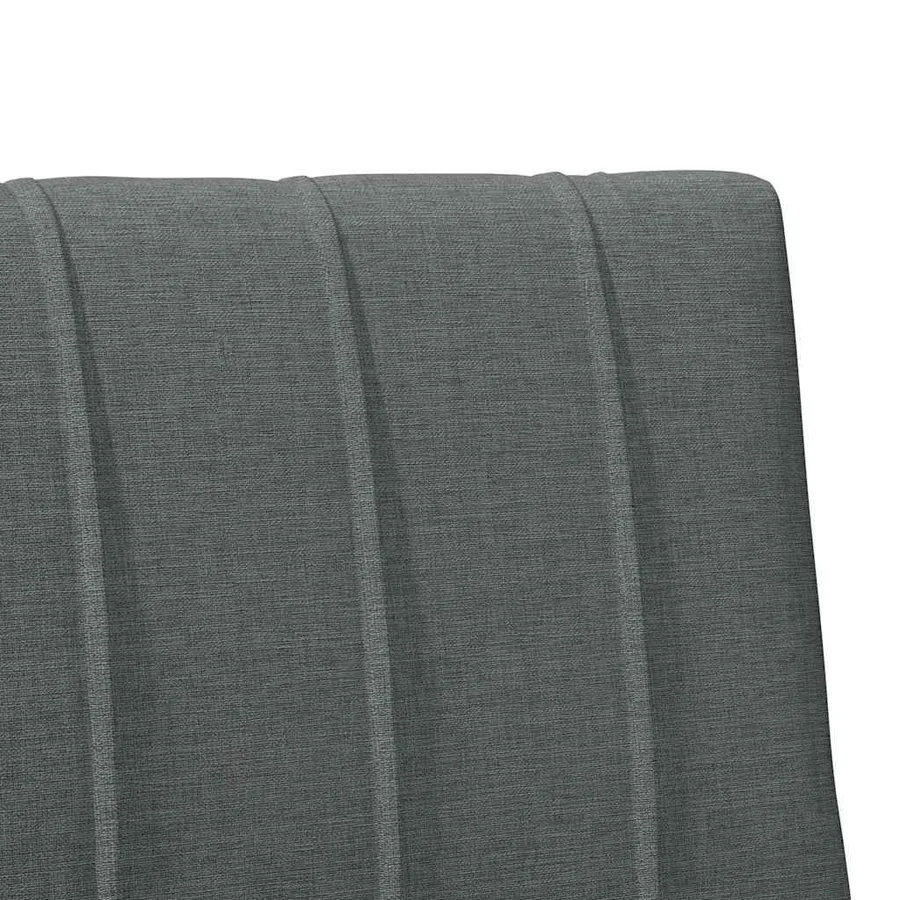 Tête de lit capitonnée Gris foncé 100 cm Pin massif - 7
