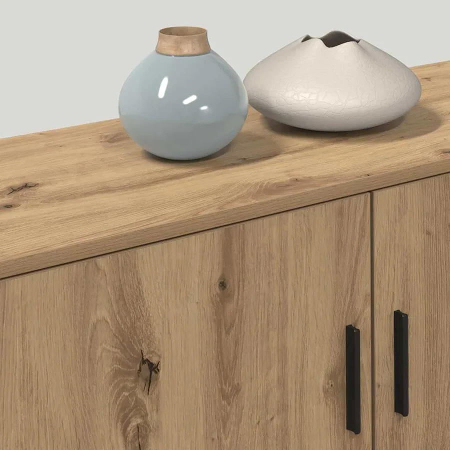 Ensemble de meuble TV mural 3 pcs Chêne artisanal - 4