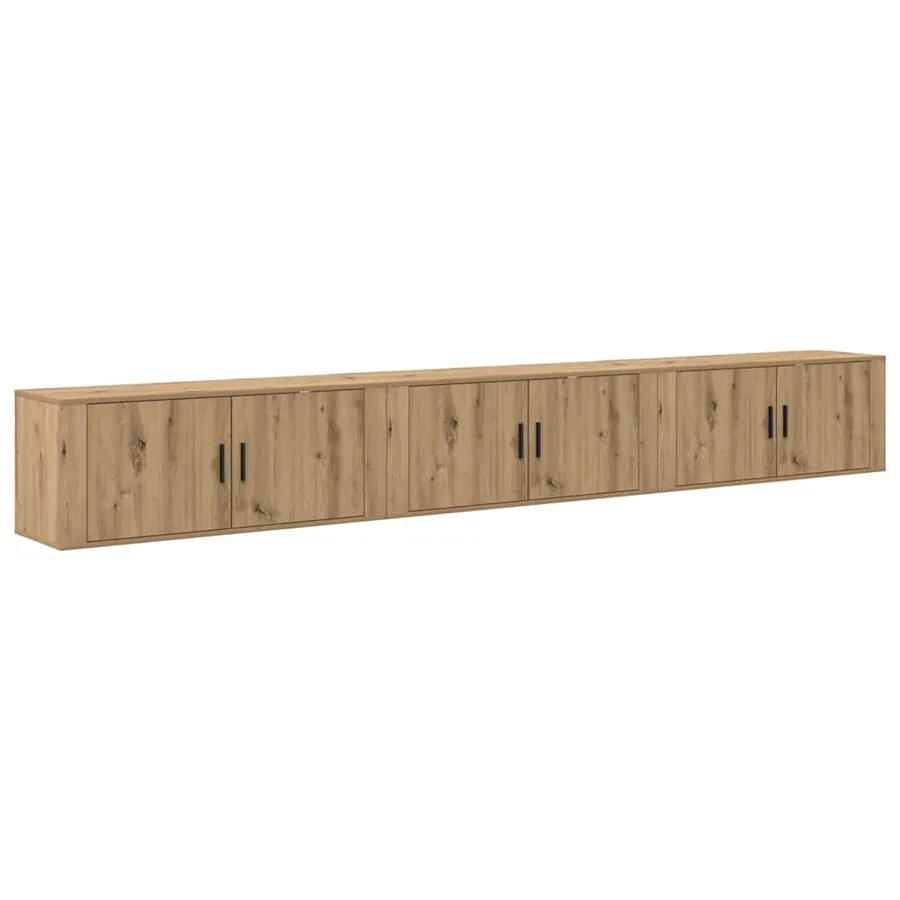 Ensemble de meuble TV mural 3 pcs Chêne artisanal - 7