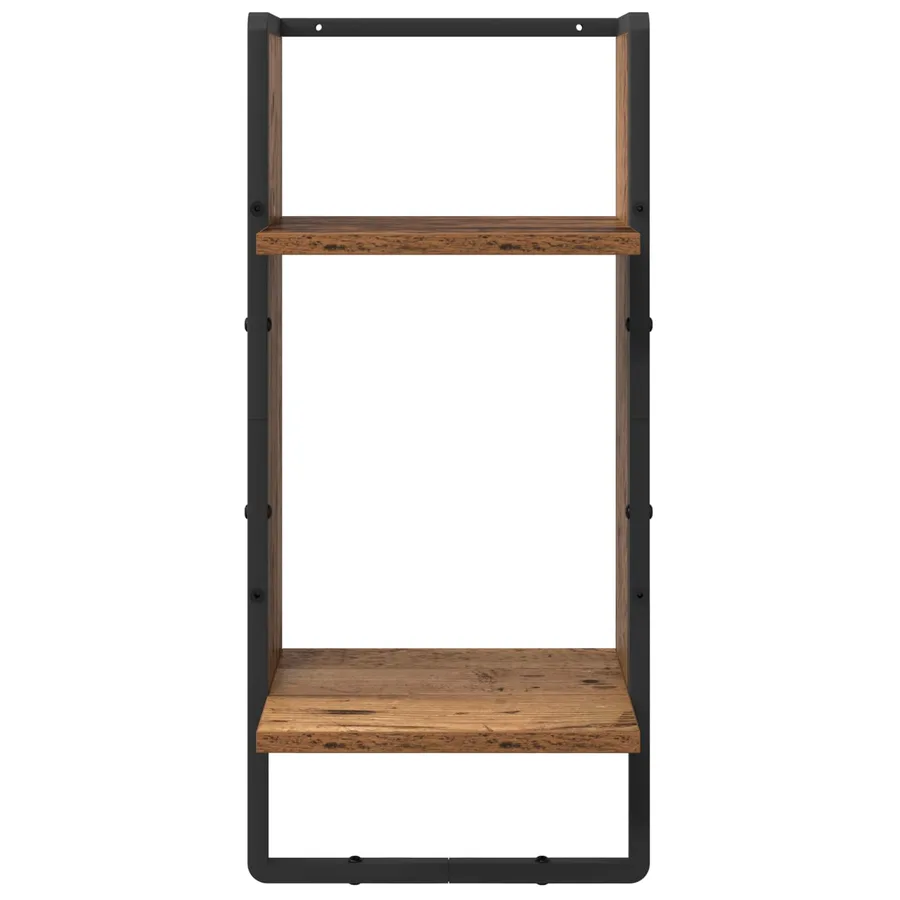 Ensemble d'étagères murales 4 pcs Bois Ancien 65 x 25 x 30 cm - 10