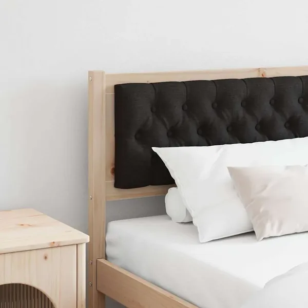 Tête de lit Autre Marron et noir 200 cm Bois massif en pin