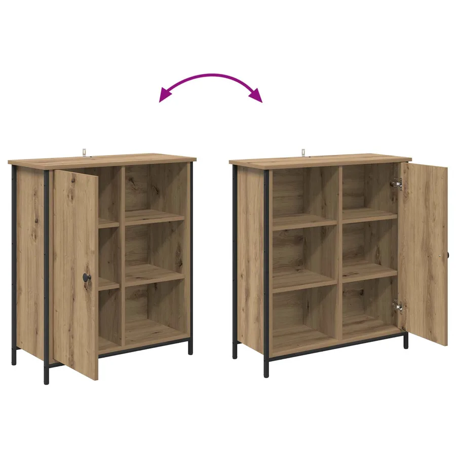 Buffet Chêne artisanal 70 x 30 x 80 cm Bois d'ingénierie - 11