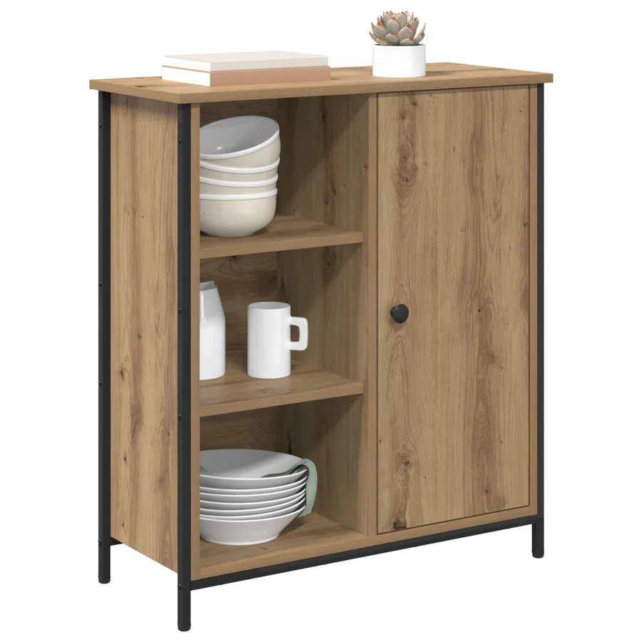 Buffet Chêne artisanal 70 x 30 x 80 cm Bois d'ingénierie - 3