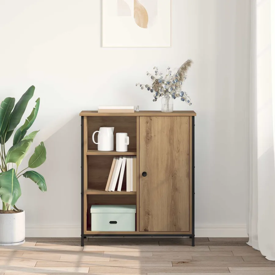 Buffet Chêne artisanal 70 x 30 x 80 cm Bois d'ingénierie - 4