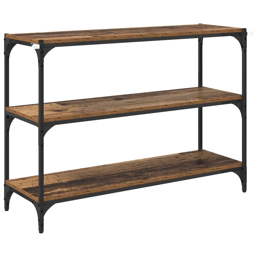 Bibliothèque Bois ancien 100 x 33 x 70,5 cm - 7