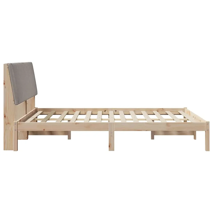 Cadre de lit avec tête de lit Marron 150 x 200 cm Pin massif - 6