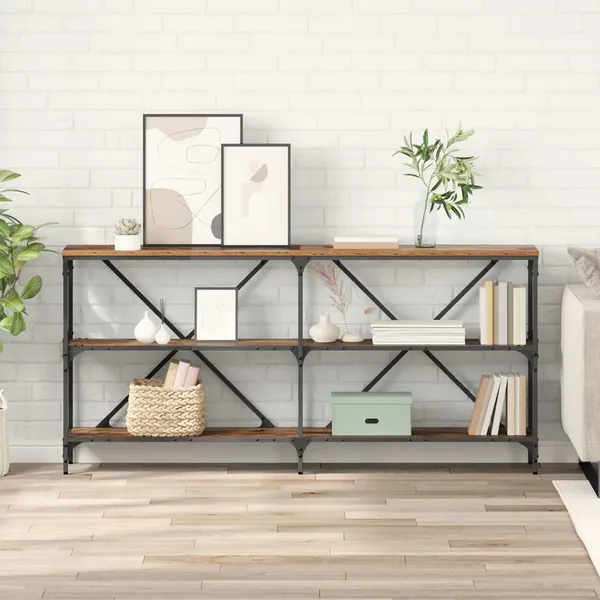 Table console Bois Ancien 160 x 30 x 75 cm Bois d'ingénierie