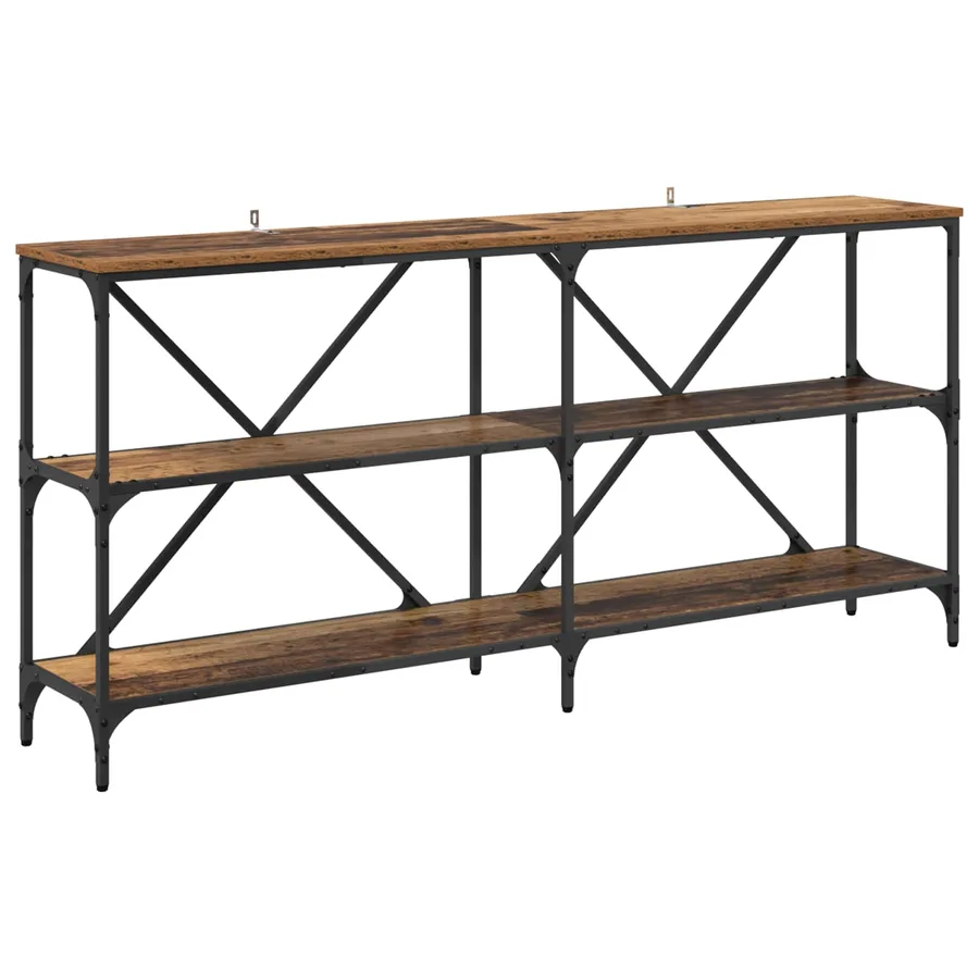 Table console Bois Ancien 160 x 30 x 75 cm Bois d'ingénierie - 2
