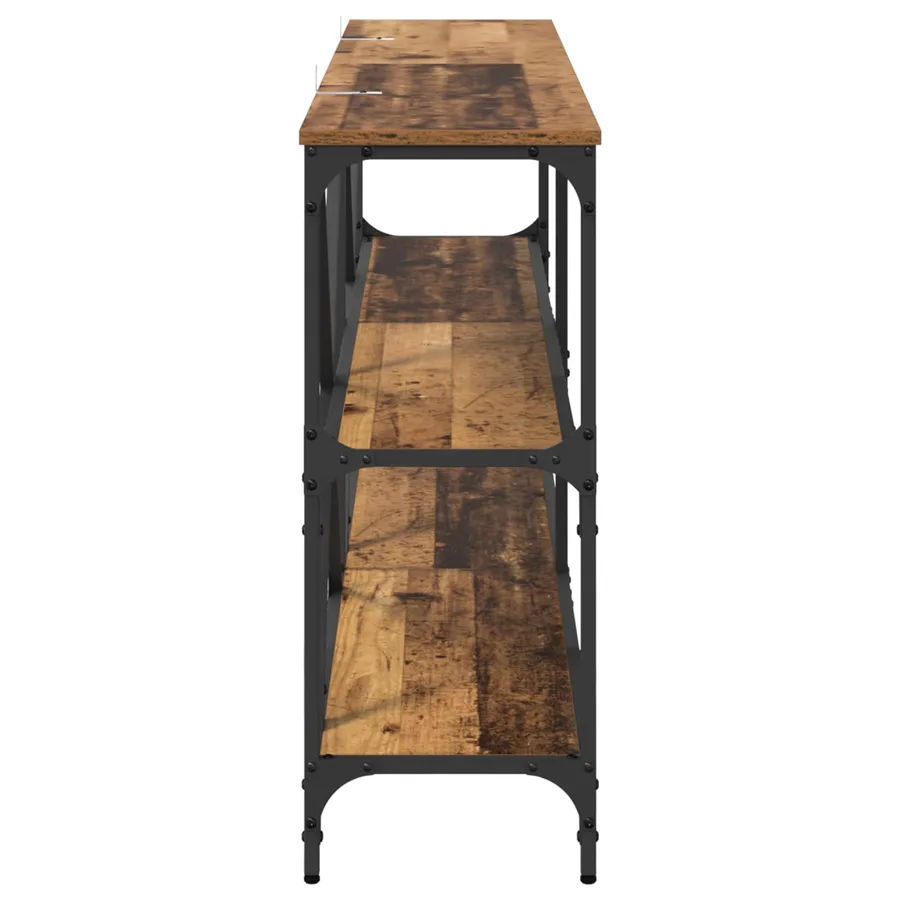 Table console Bois Ancien 160 x 30 x 75 cm Bois d'ingénierie - 6