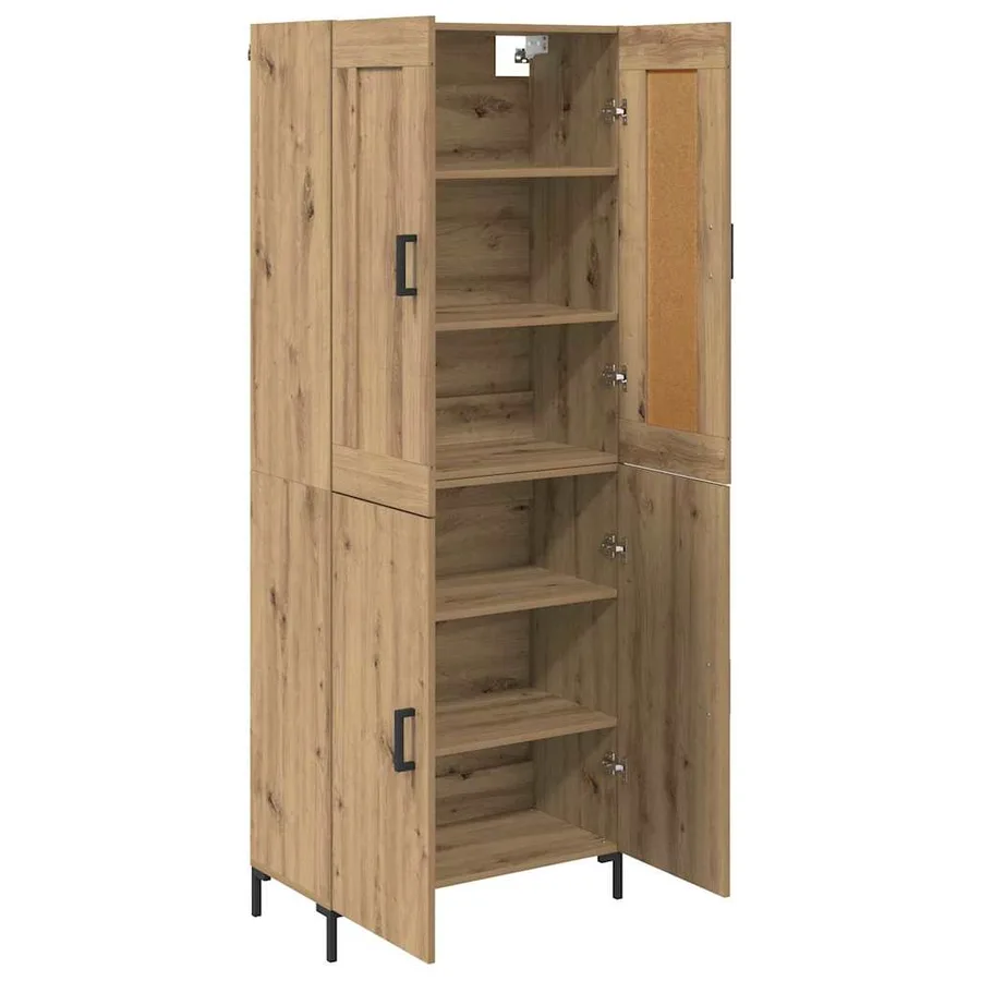 Haut Armoire 2 pcs Chêne artisanal 69,5 x 34 x 180 cm - 5