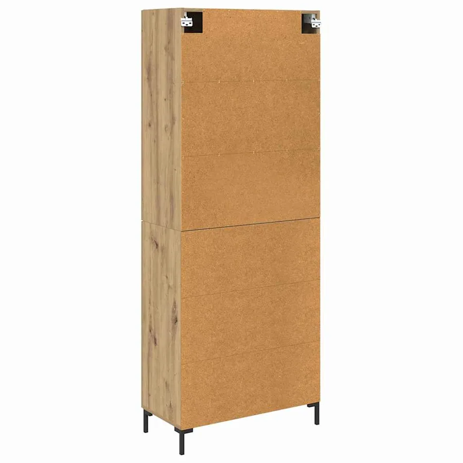 Haut Armoire 2 pcs Chêne artisanal 69,5 x 34 x 180 cm - 8