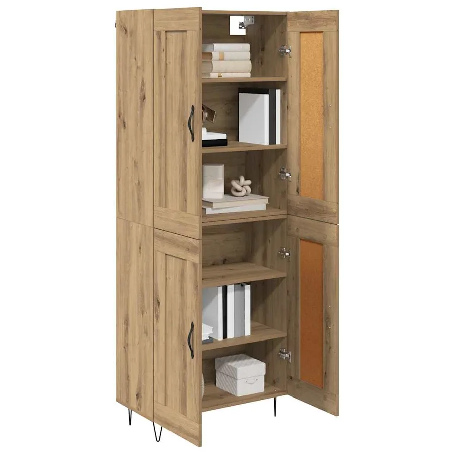 Haut Armoire Chêne artisanal 69,5 x 34 x 180 cm - 3
