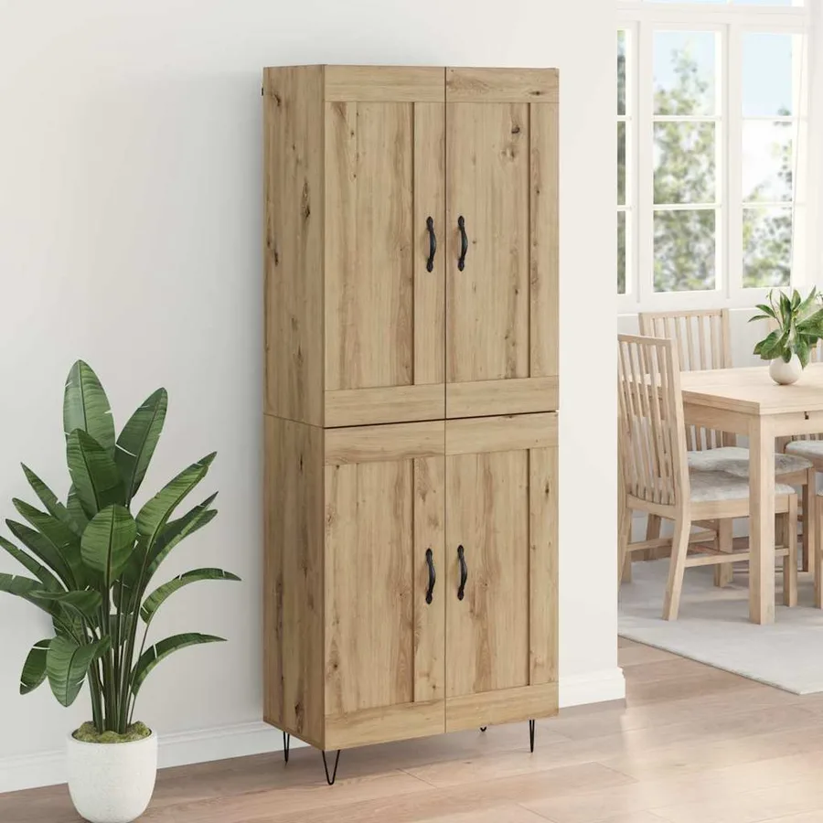 Haut Armoire Chêne artisanal 69,5 x 34 x 180 cm - 4