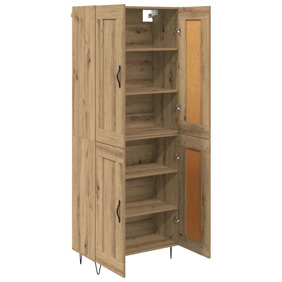 Haut Armoire Chêne artisanal 69,5 x 34 x 180 cm - 5