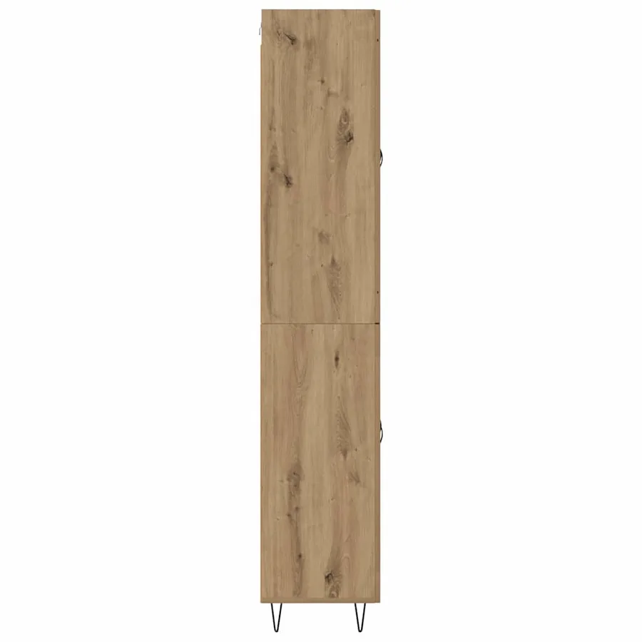 Haut Armoire Chêne artisanal 69,5 x 34 x 180 cm - 9