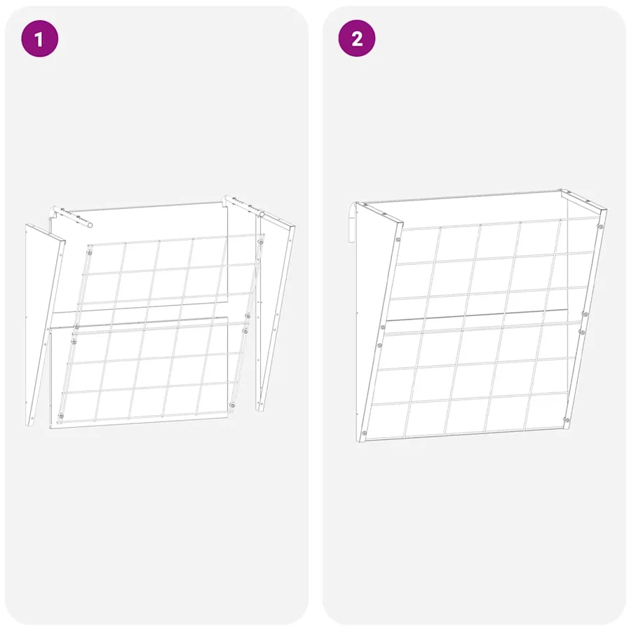 Râtelier à foin suspendu Vert olive 61 x 33 x 66 cm - 11