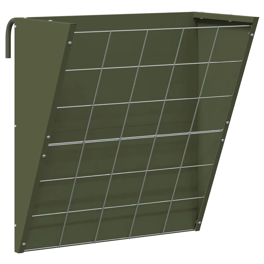 Râtelier à foin suspendu Vert olive 61 x 33 x 66 cm - 2