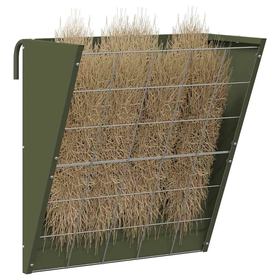 Râtelier à foin suspendu Vert olive 61 x 33 x 66 cm - 3