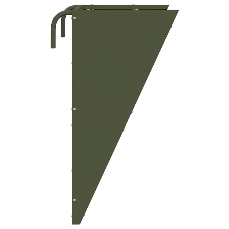 Râtelier à foin suspendu Vert olive 61 x 33 x 66 cm - 6