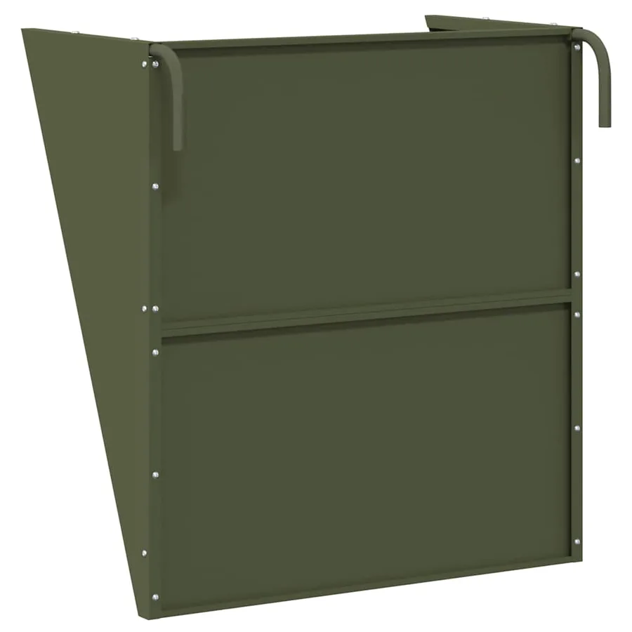 Râtelier à foin suspendu Vert olive 61 x 33 x 66 cm - 7