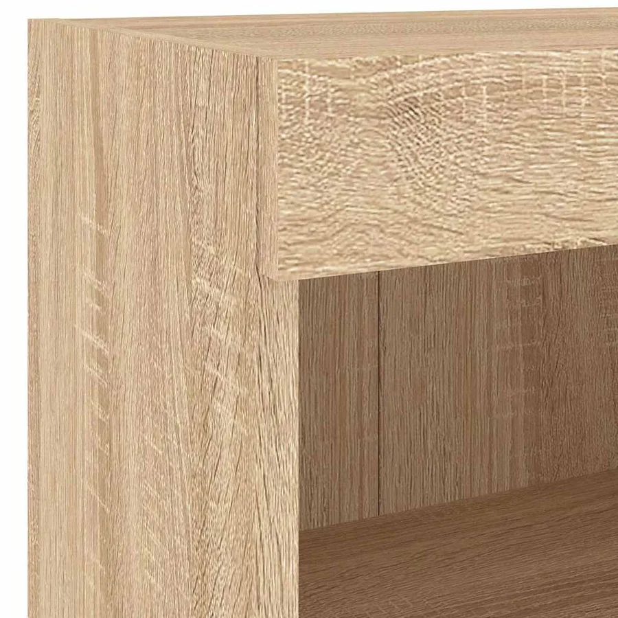 Unités murales TV avec LED 5 pcs chêne sonoma bois d'ingénierie - 10
