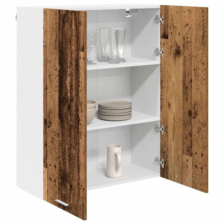 Armoire suspendue avec stockage Bois ancien 80 x 31 x 100 cm - 3