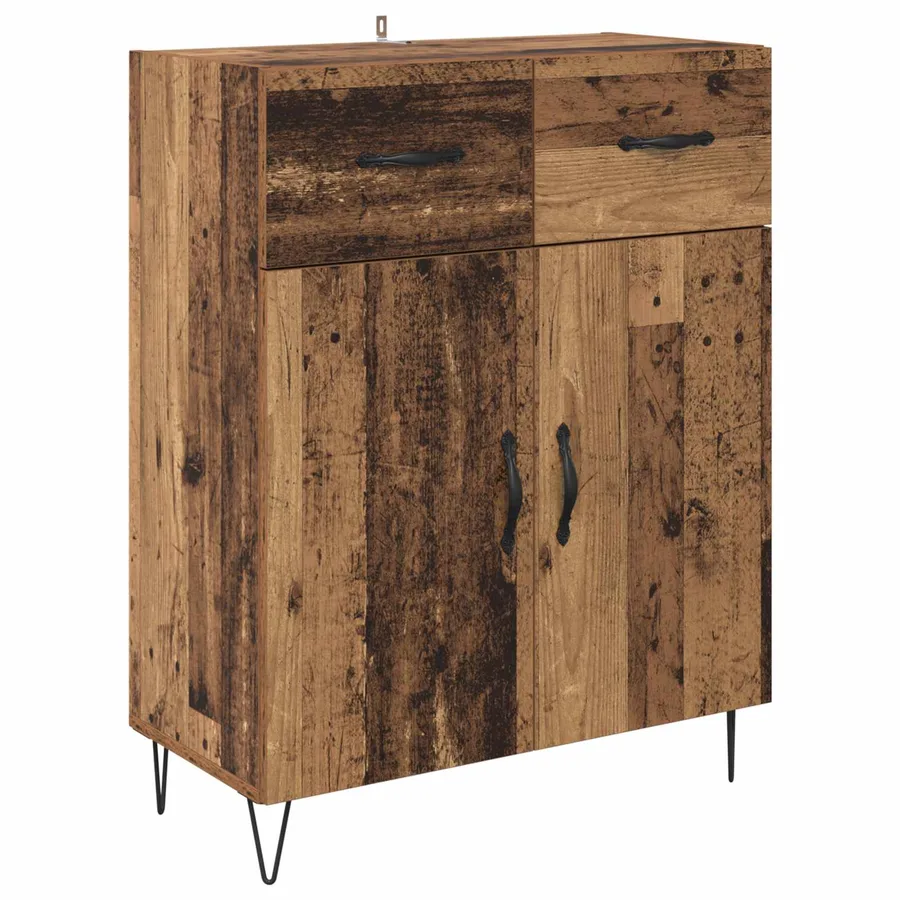 Buffet Bois Ancien 69,5 x 34 x 90 cm Bois d'ingénierie - 2