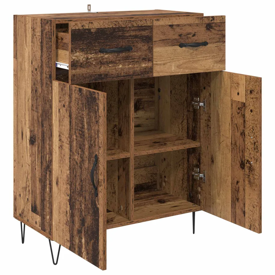 Buffet Bois Ancien 69,5 x 34 x 90 cm Bois d'ingénierie - 5