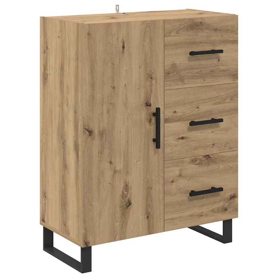 Haut Armoire 2 pcs Chêne artisanal 69,5 x 34 x 180 cm - 6