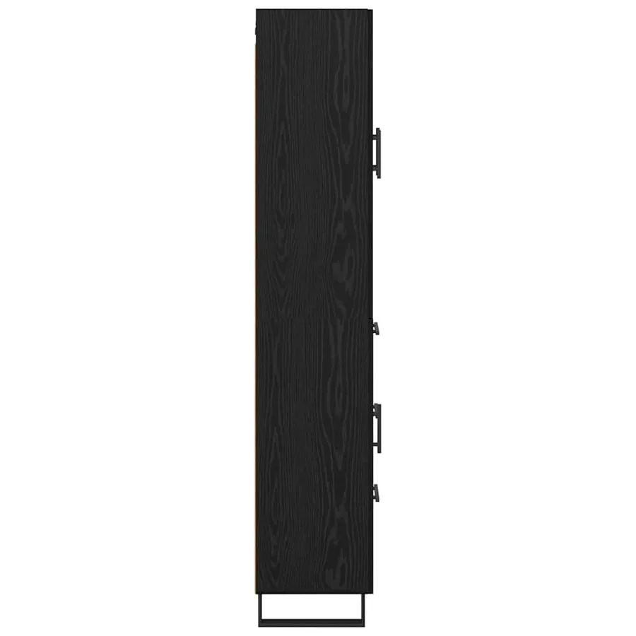 Haut Armoire Chêne noir 69,5 x 34 x 180 cm Bois d'ingénierie - 9