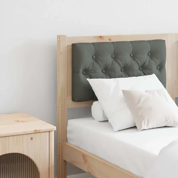 Tête de lit marron et gris foncé 140 cm Bois massif en pin