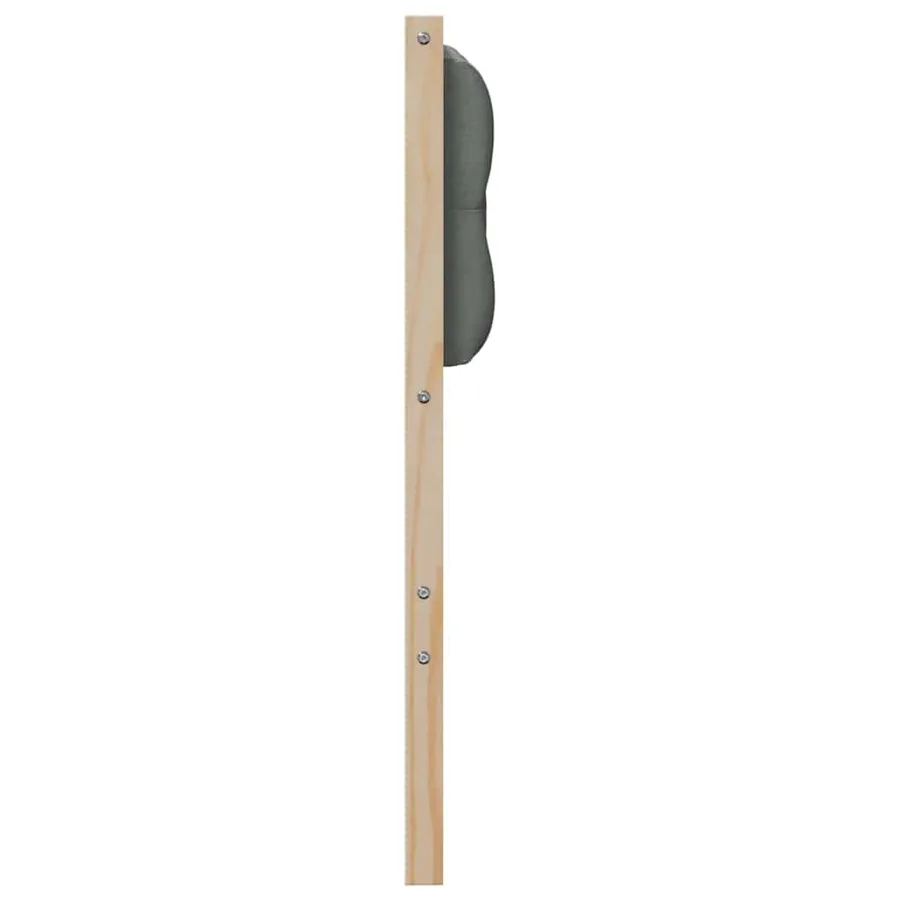 Tête de lit marron et gris foncé 140 cm Bois massif en pin - 5