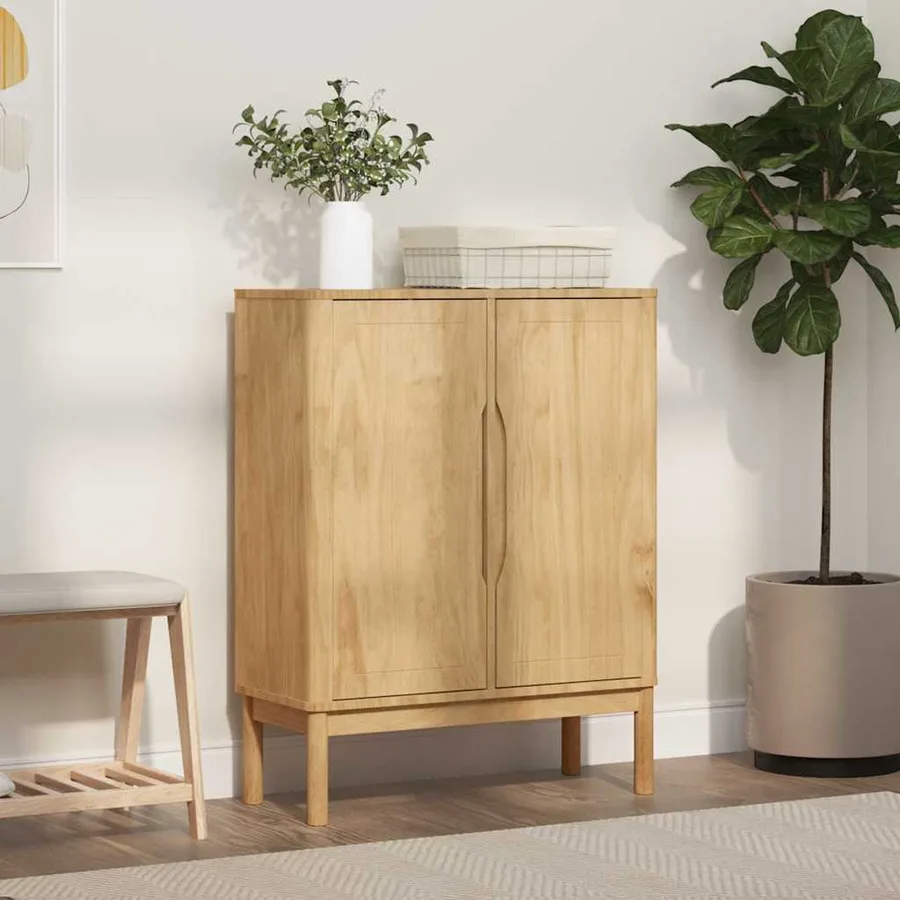 Buffet FLORO Cire marron 70 x 30 x 70,5 cm Bois de Pin Massif - 4