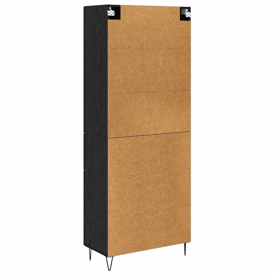 Haut Armoire Chêne noir 69,5 x 34 x 180 cm Bois d'ingénierie - 10