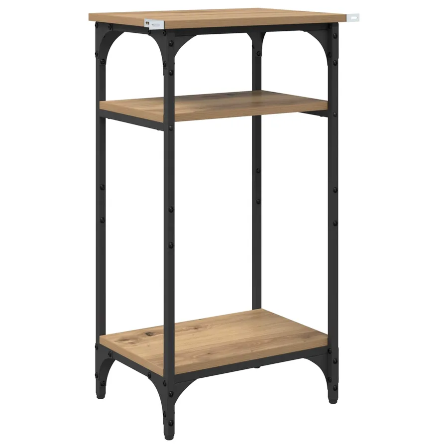 Table d'appoint Chêne artisanal 40 x 30 x 75 cm - 7