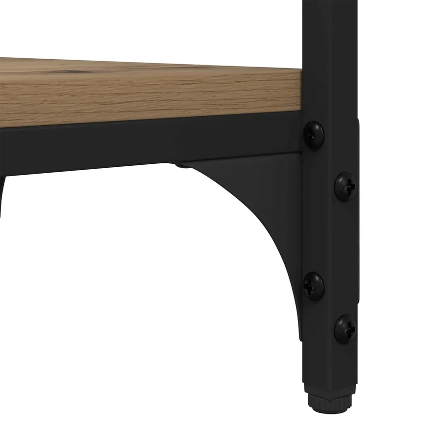 Table d'appoint Chêne artisanal 40 x 30 x 75 cm - 9