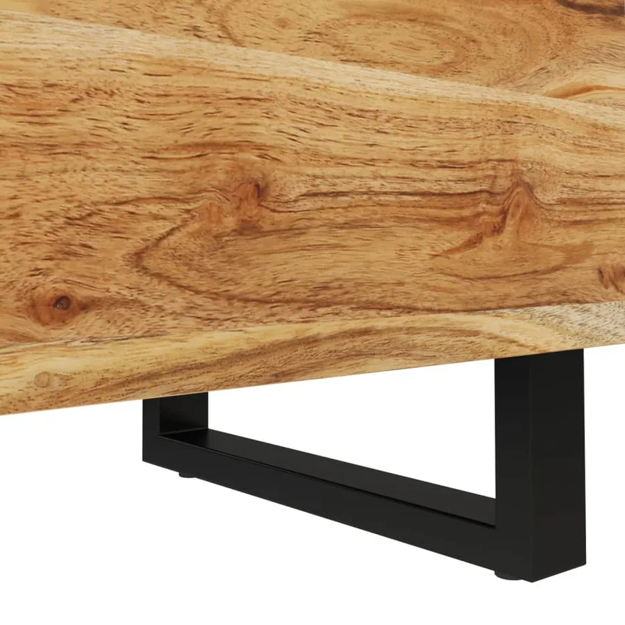 Table de chevet 40x33x46 cm Bois d'acacia massif - 6
