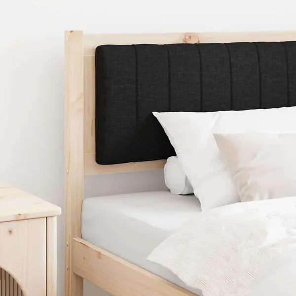 Tête de lit capitonnée avec tête de lit Marron 90 cm Pin massif