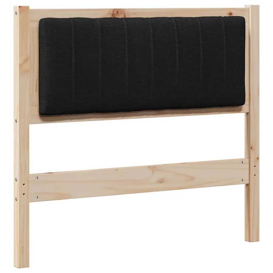 Tête de lit capitonnée avec tête de lit Marron 90 cm Pin massif - 2