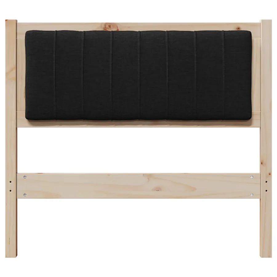 Tête de lit capitonnée avec tête de lit Marron 90 cm Pin massif - 4